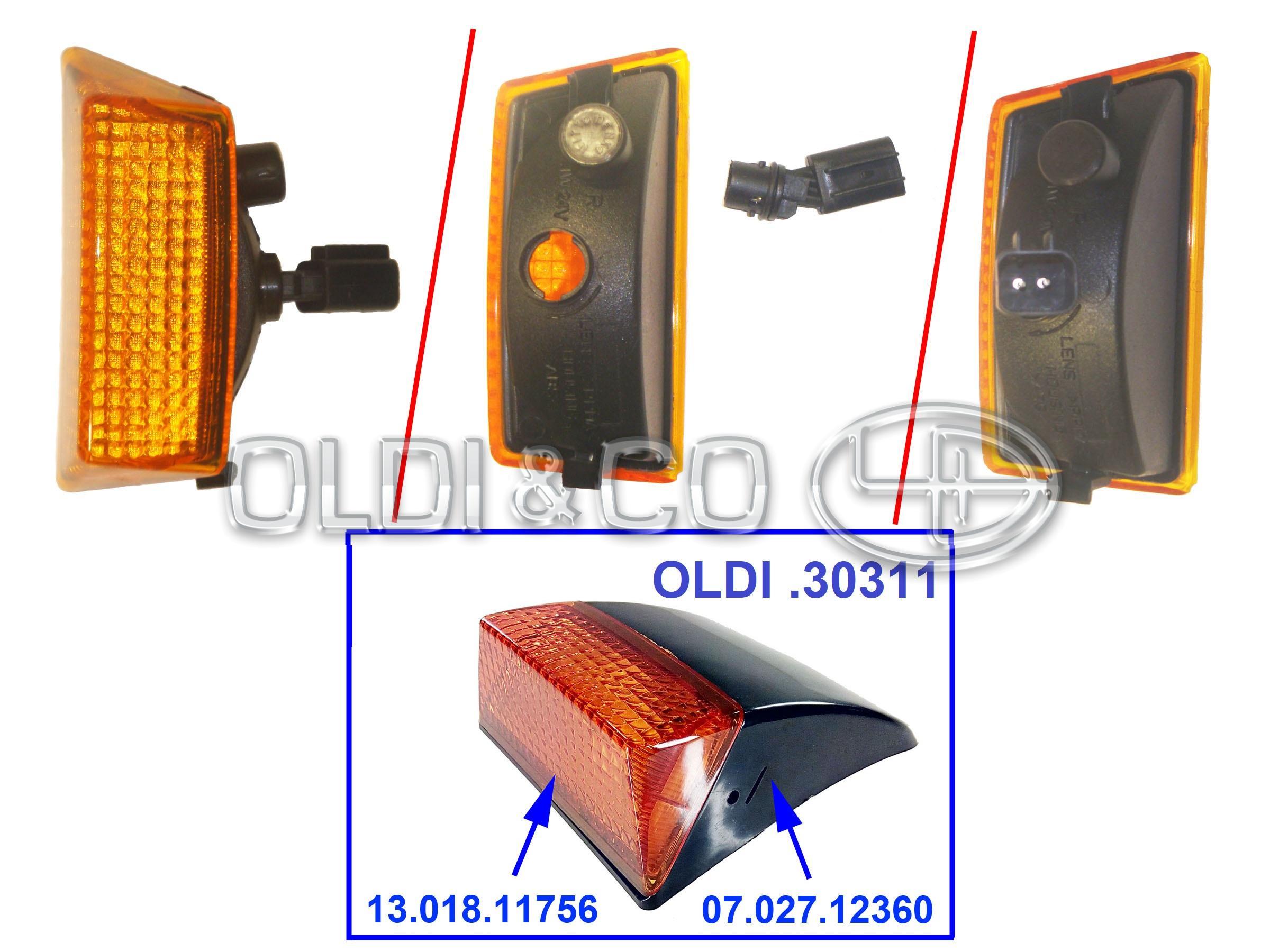13.018.11756 Optics (not certified) → Turn signal lamp