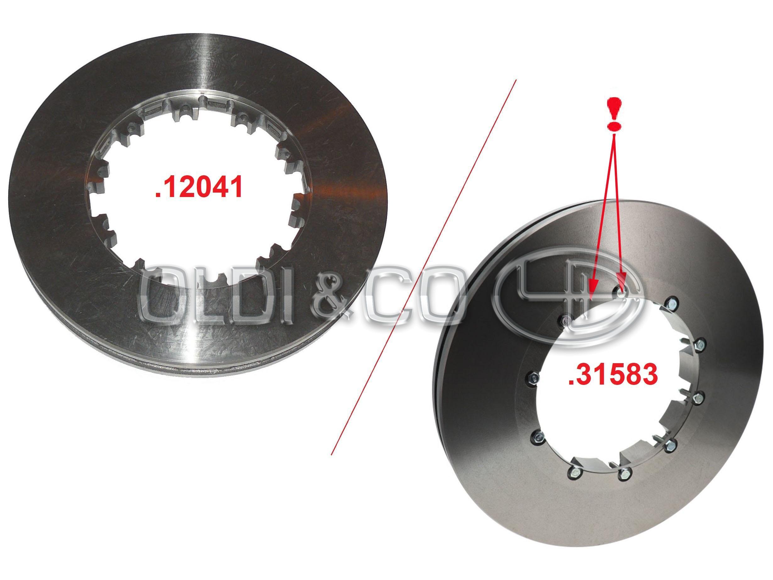 11.042.12041 Bremžu sistēmas detaļas → Bremžu disks