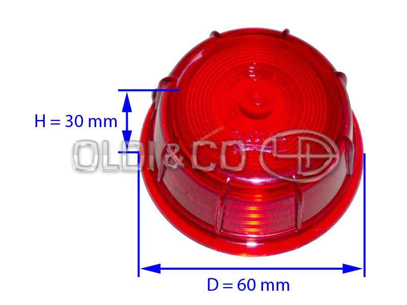 13.023.01293 Optics and bulbs → Outline marking lamp lens