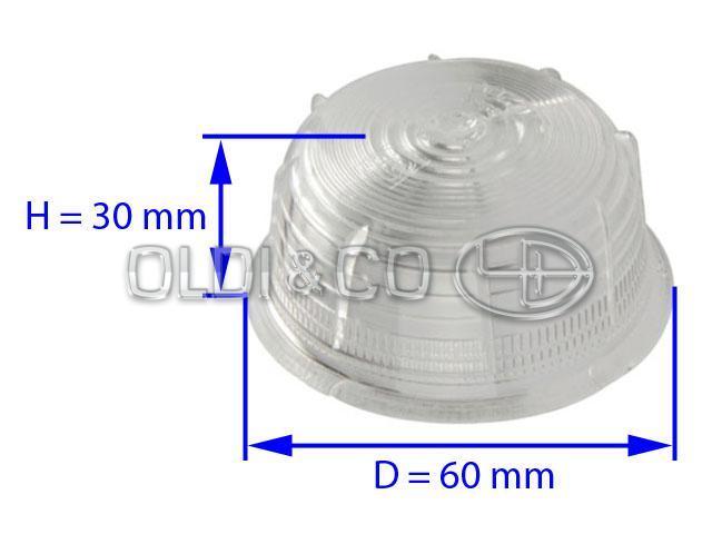 13.023.01294 Optics and bulbs → Outline marking lamp lens