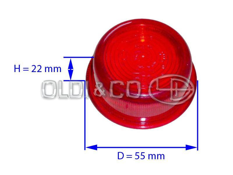 13.023.01295 Optics and bulbs → Outline marking lamp lens