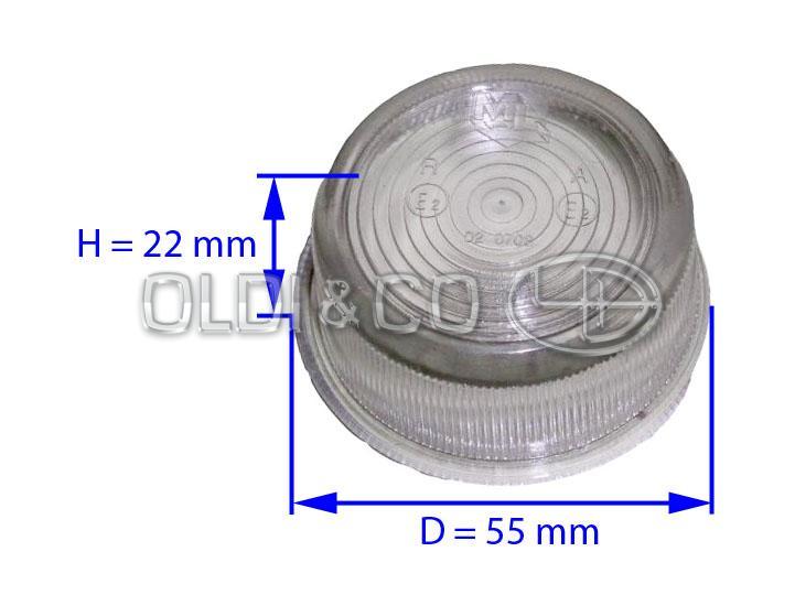 13.023.01296 Optics and bulbs → Outline marking lamp lens