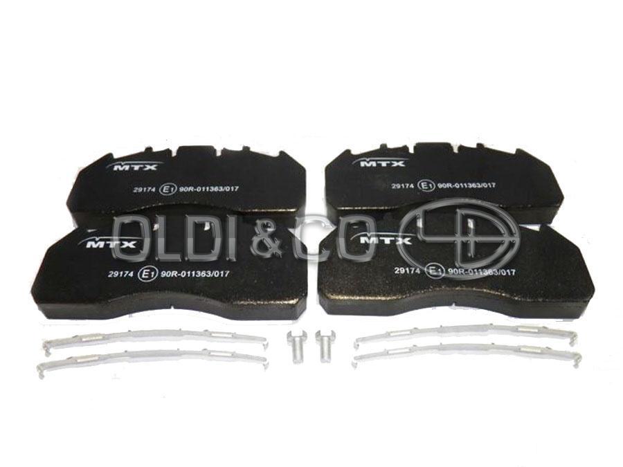 11.010.14204 Calipers and their components → Brake pad kit