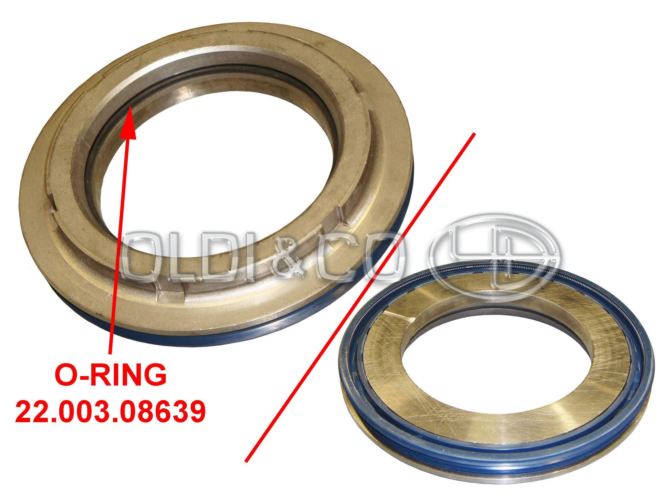 34.050.17321 Sealing rings / oil seals → Repair kit axle nut