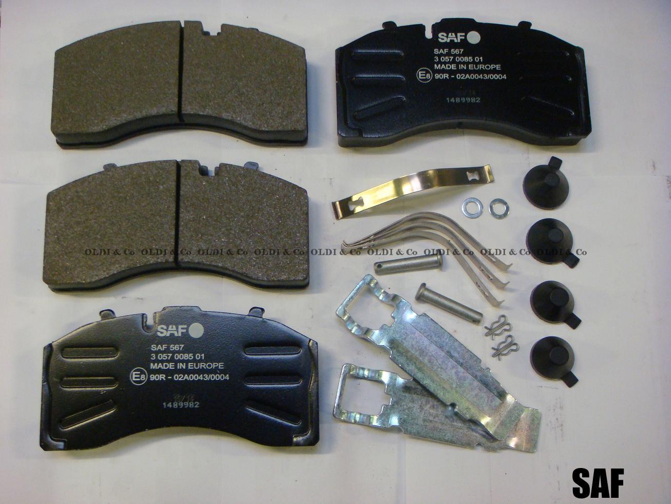 11.010.21234 Brake system → Brake pad kit