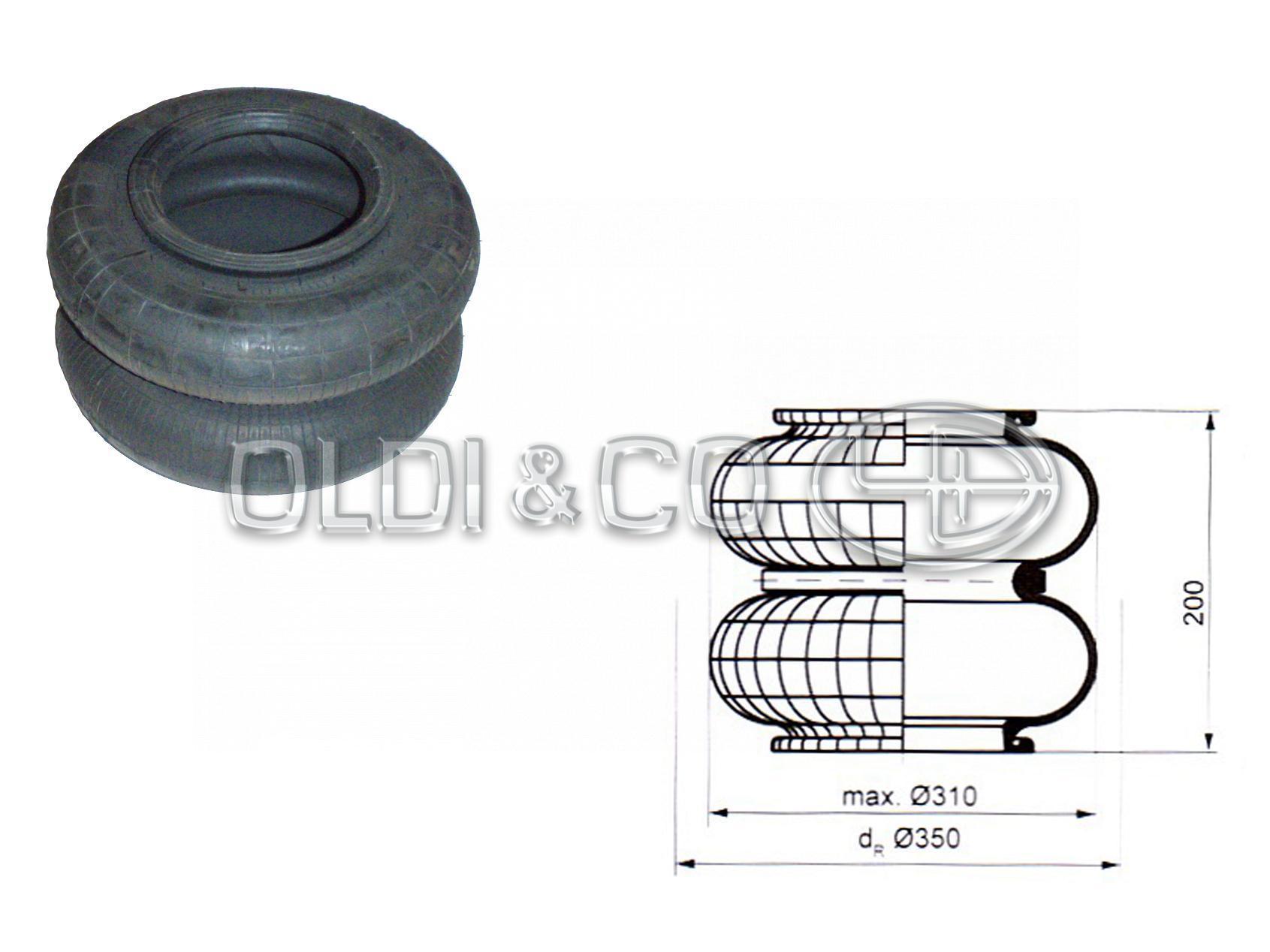 14.011.02200 Airsprings → Air spring (bellow)