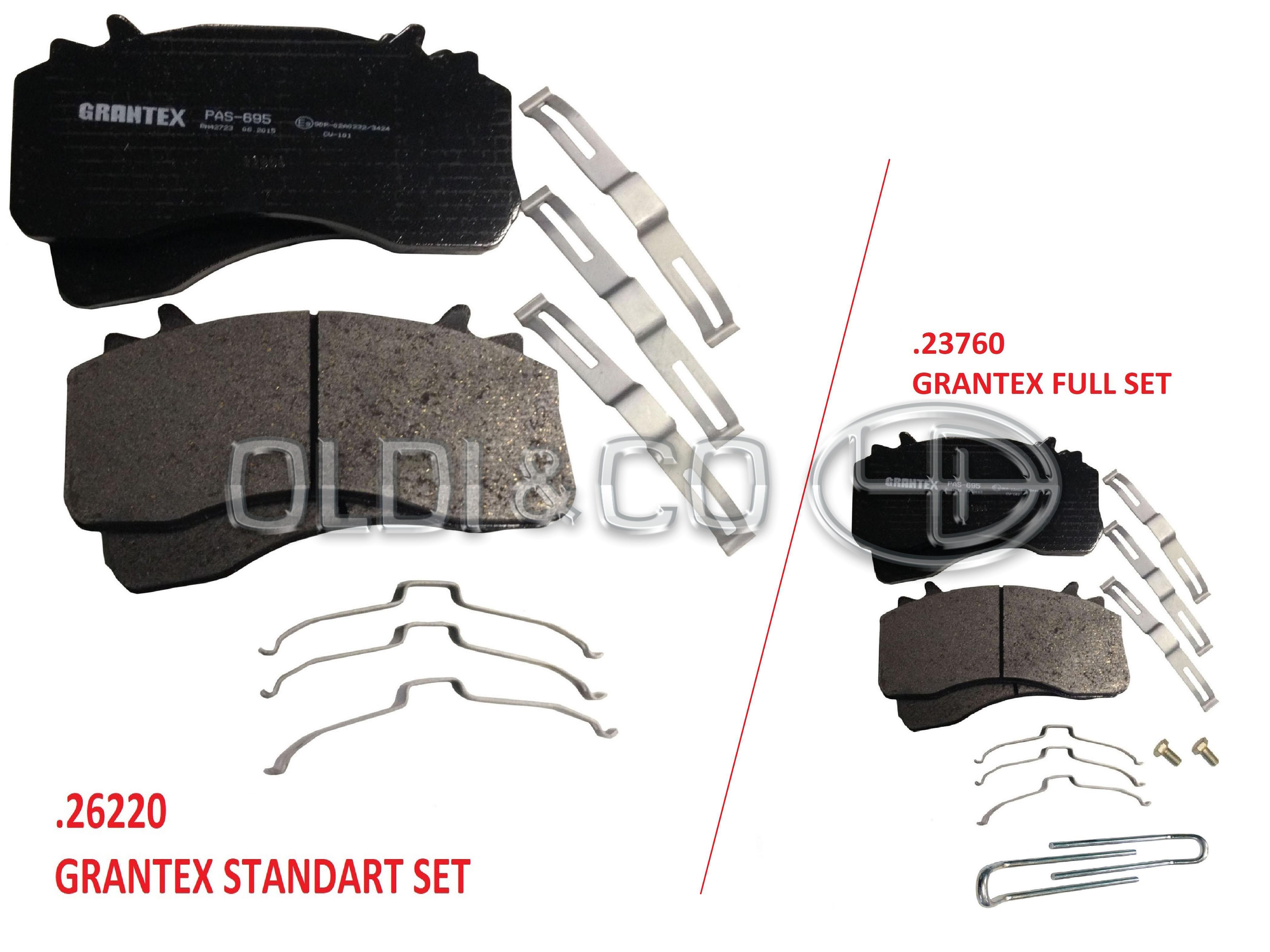 11.010.26220 Calipers and their components → Brake pad kit