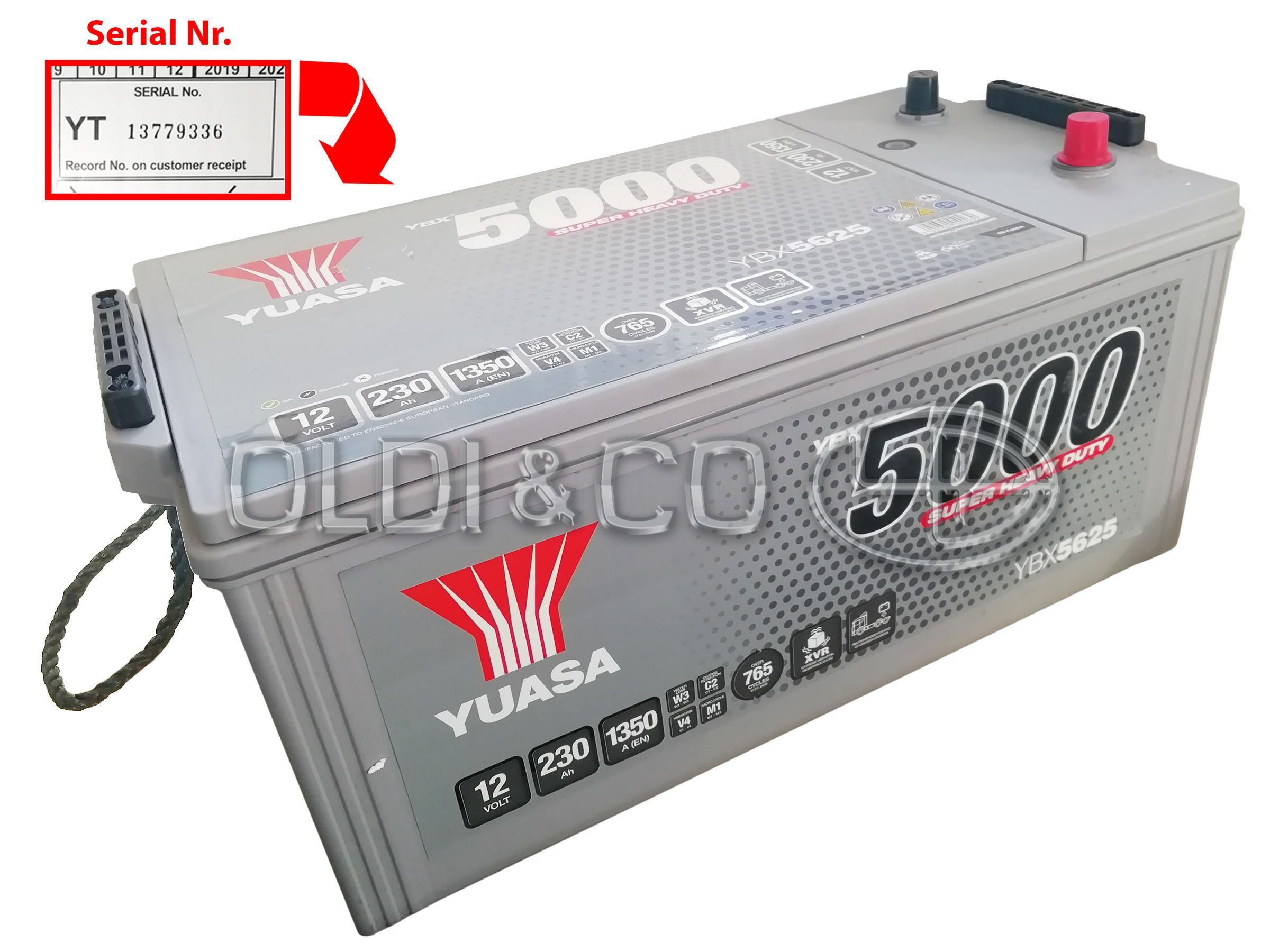 08.015.26296 Batteries → YUASA 5000 battery