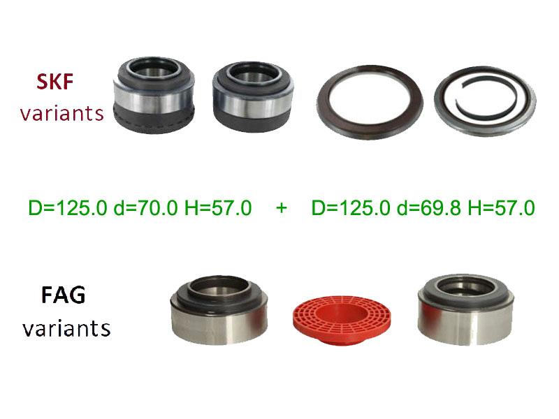 34.110.26672 Suspension parts → Hub rep. kit - bearings/seals