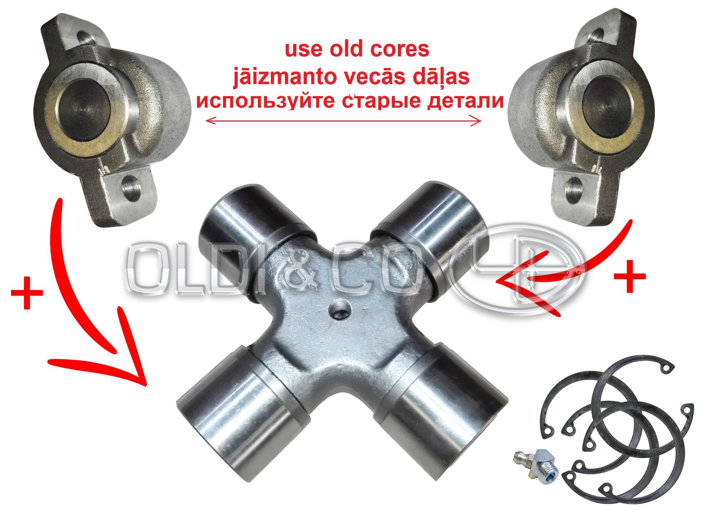 30.004.26807 Cardan and their components → Propeller shaft spider