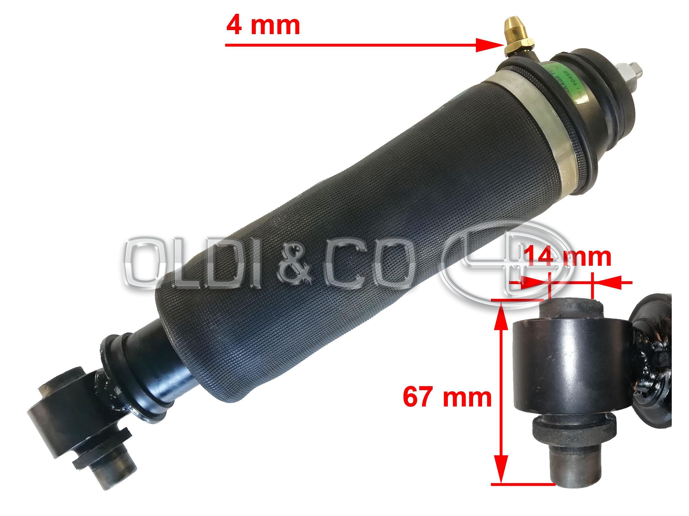 07.065.27211 Cabin parts → Cab shock absorber w/ air bellow