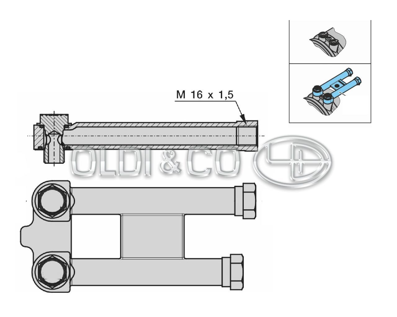 23.037.28077 Pneumatic system / valves → Brake actuator repair kit