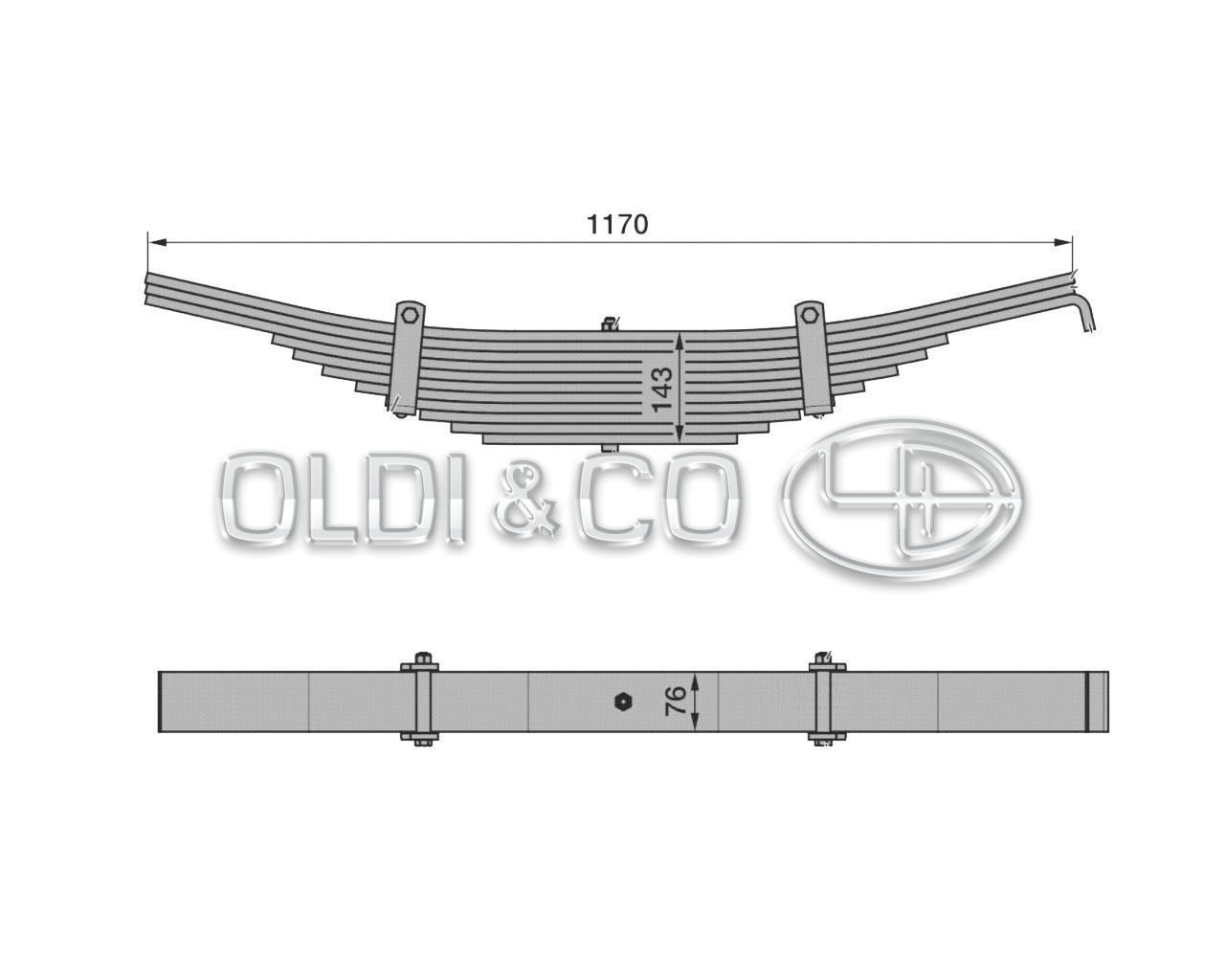 17.016.28614 Leaf springs → Trapezoid spring