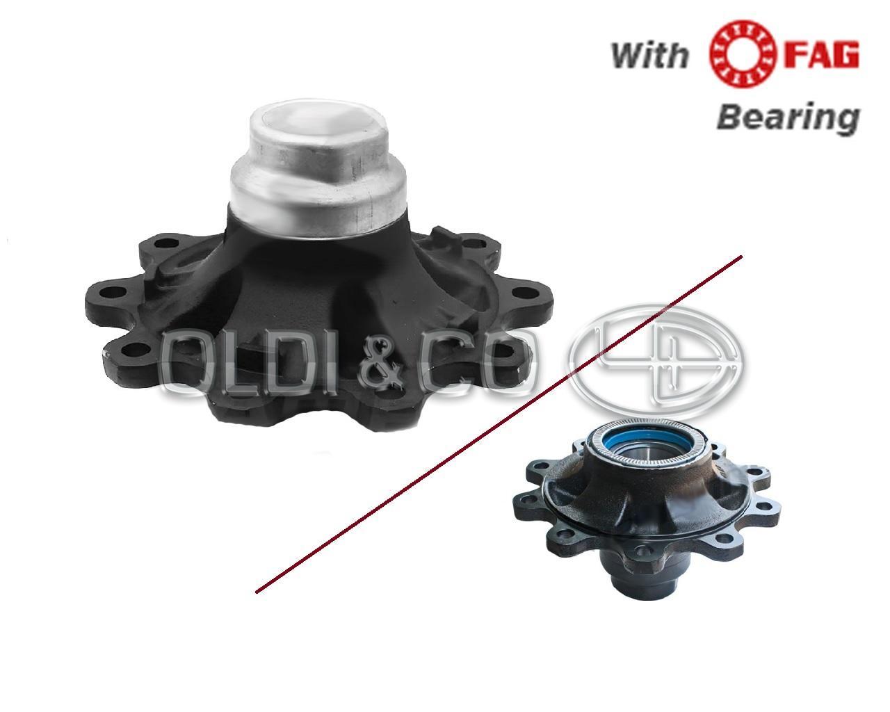 34.028.28707 Suspension parts → Hub with bearings