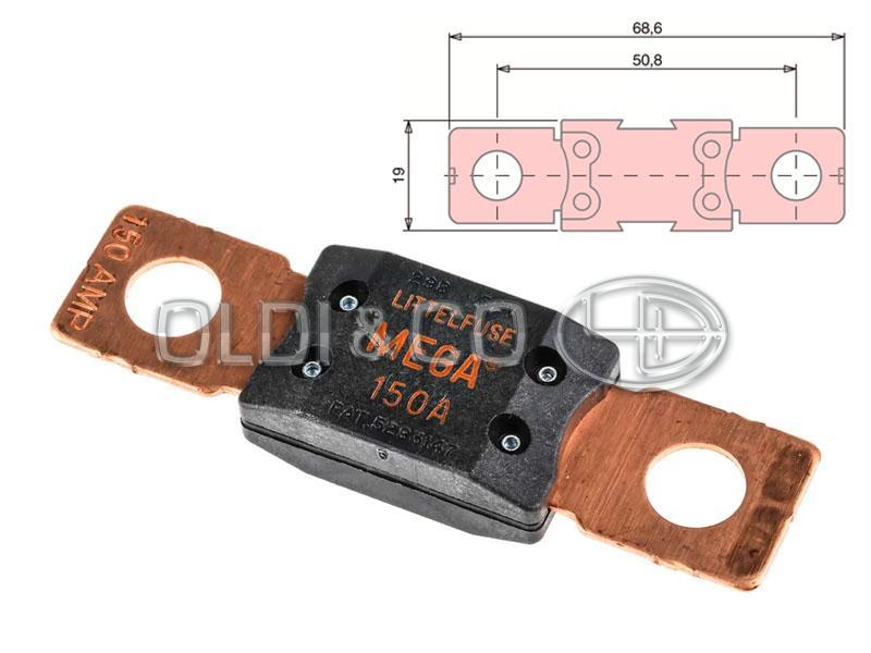 27.151.30187 Электрооборудование → Предохранитель (MEGA)