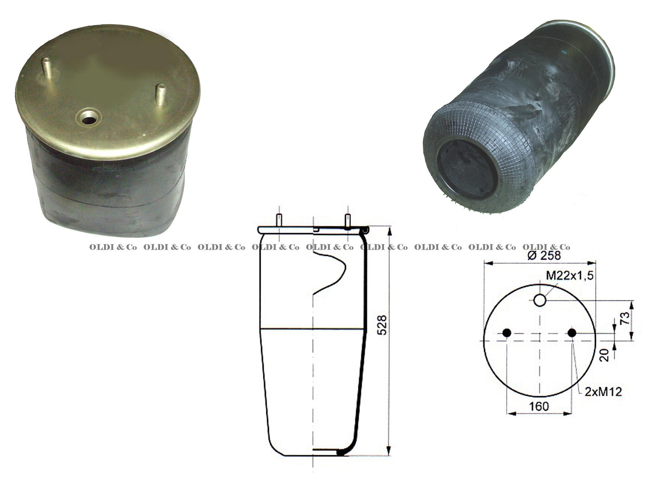 14.010.06750 Airsprings → Air spring (without flange)