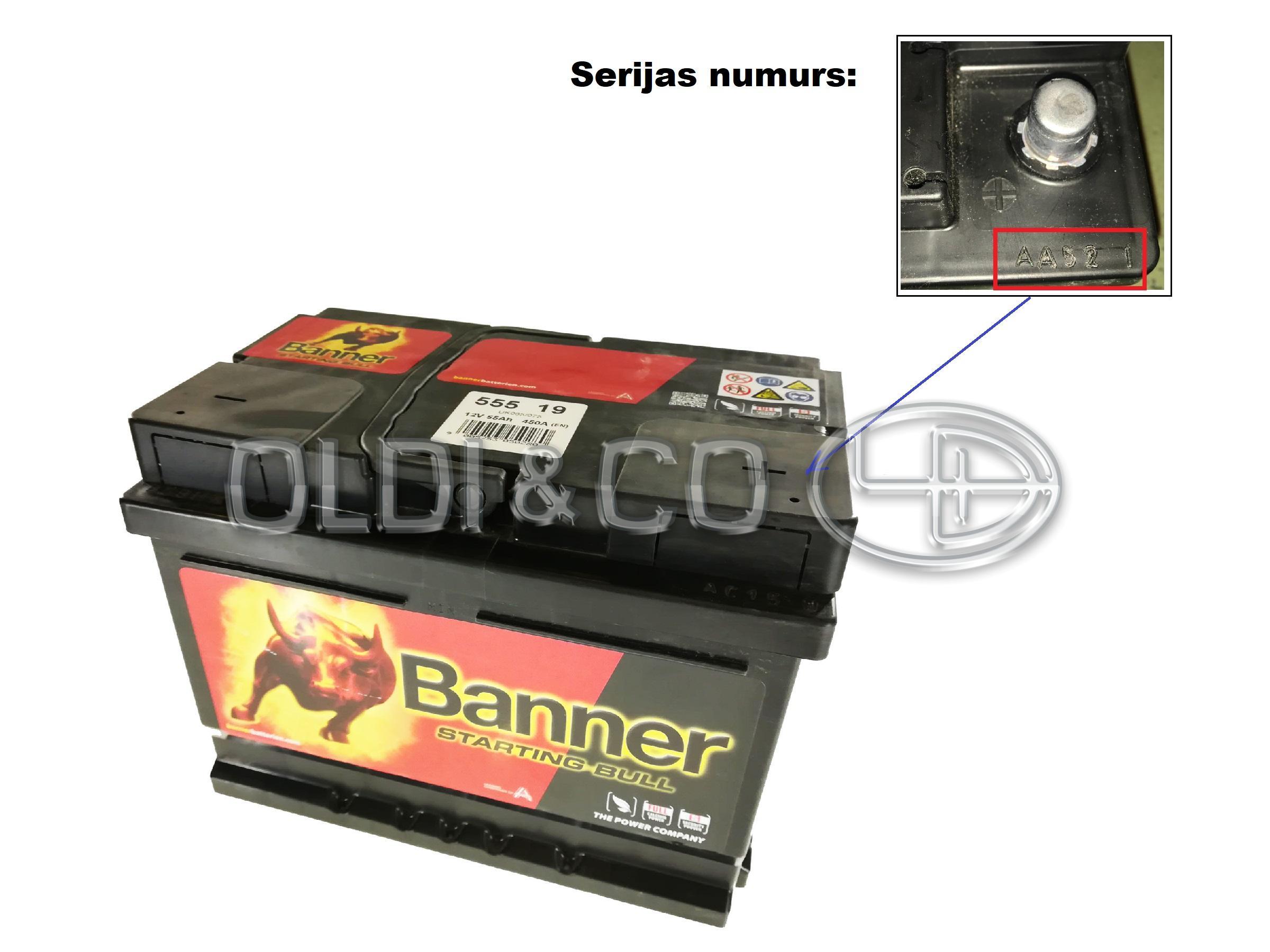 08.013.07597 Аккумуляторные батареи → Аккумулятор BANNER Power Bull