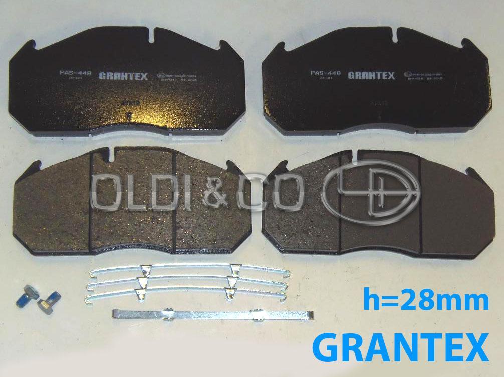 11.010.08080 Brake system → Brake pad kit