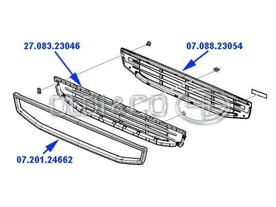 07.064.23054 / 
       
                          Front grille cover