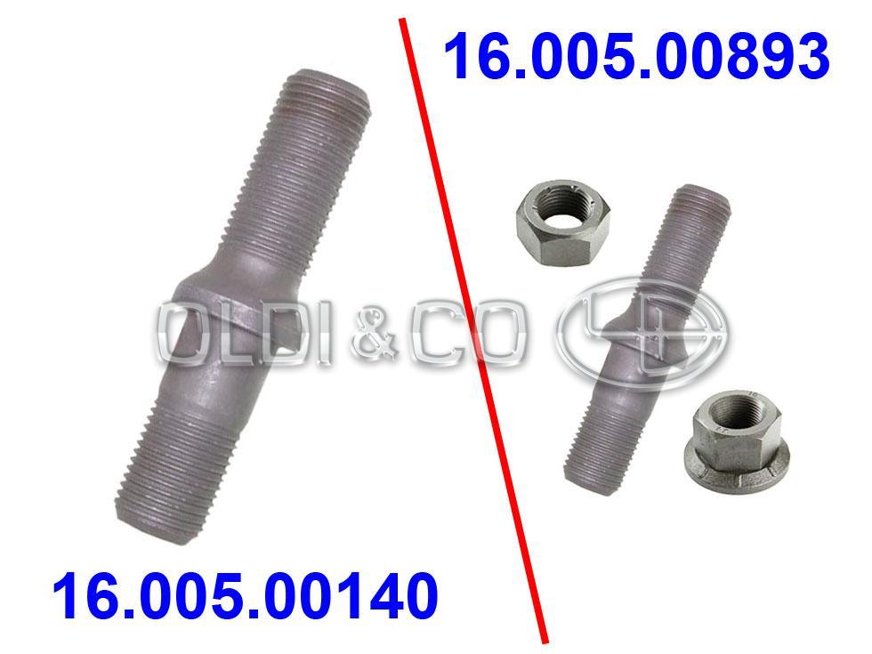 16.005.00140 Шпильки/гайки/гроверы колесные → Шпилька колесная