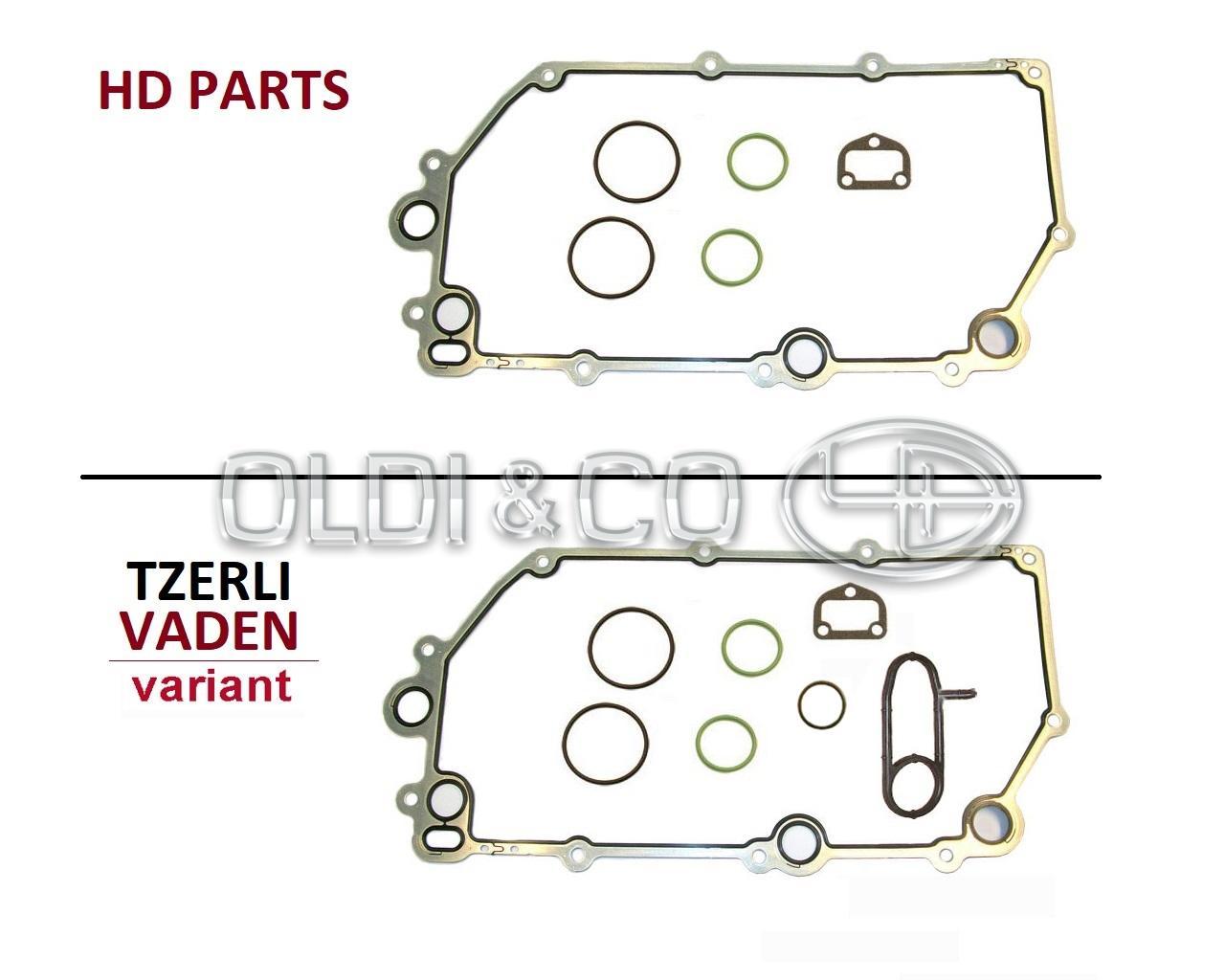 33.104.22063 Dzinēja detaļas → Eļļas dzesētaja blīvju kompl.