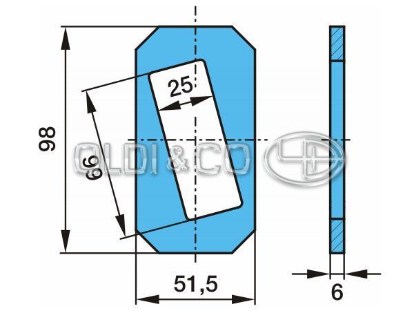 17.031.23436 Рессоры → Шайба регулировочная полурессоры