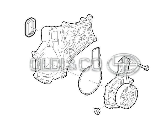 21.012.24689 Система охлаждения. Вискомуфты → Насос системы охлаждения