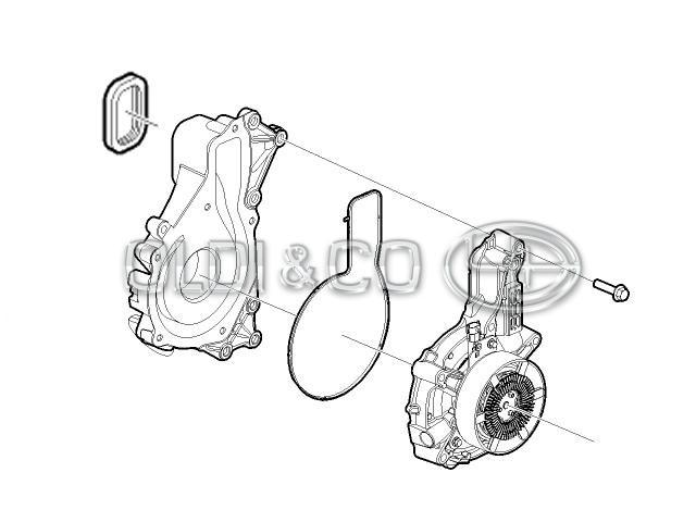 21.012.24691 Система охлаждения. Вискомуфты → Насос системы охлаждения