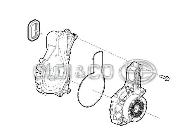 21.012.24692 Система охлаждения. Вискомуфты → Насос системы охлаждения