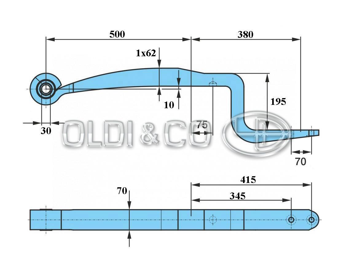 17.011.25726 Leaf springs → Beam spring