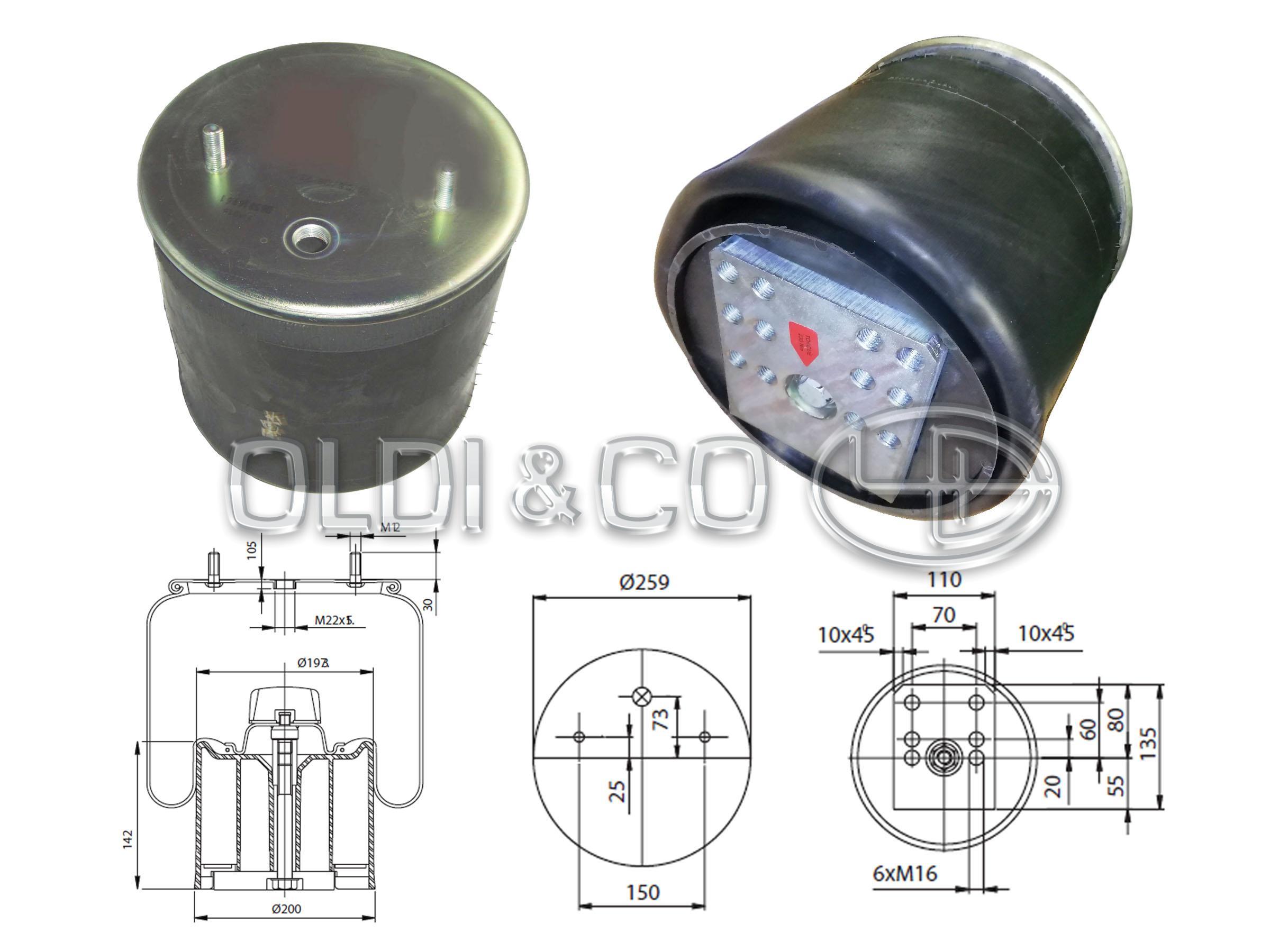 14.009.27549 Gaisa spilveni un piederumi → Gaisa spilvens (ar atloku)