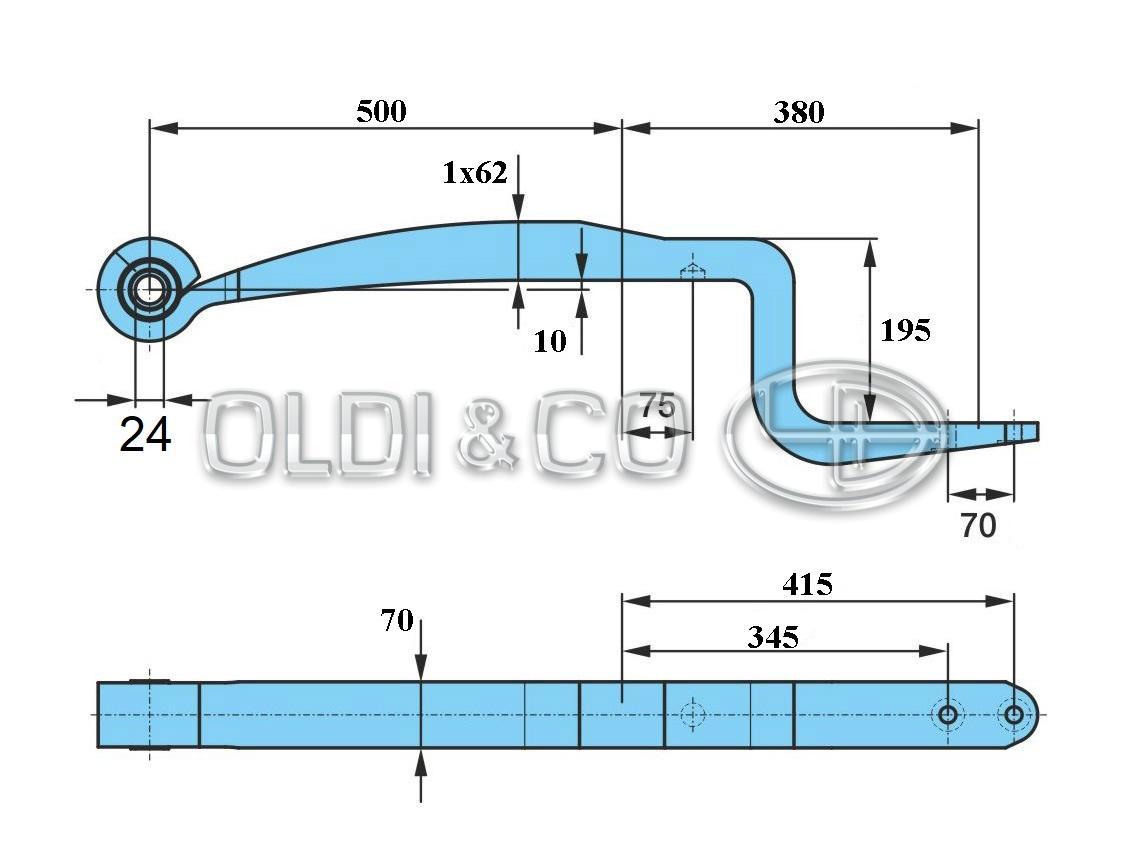 17.011.32624 Leaf springs → Beam spring