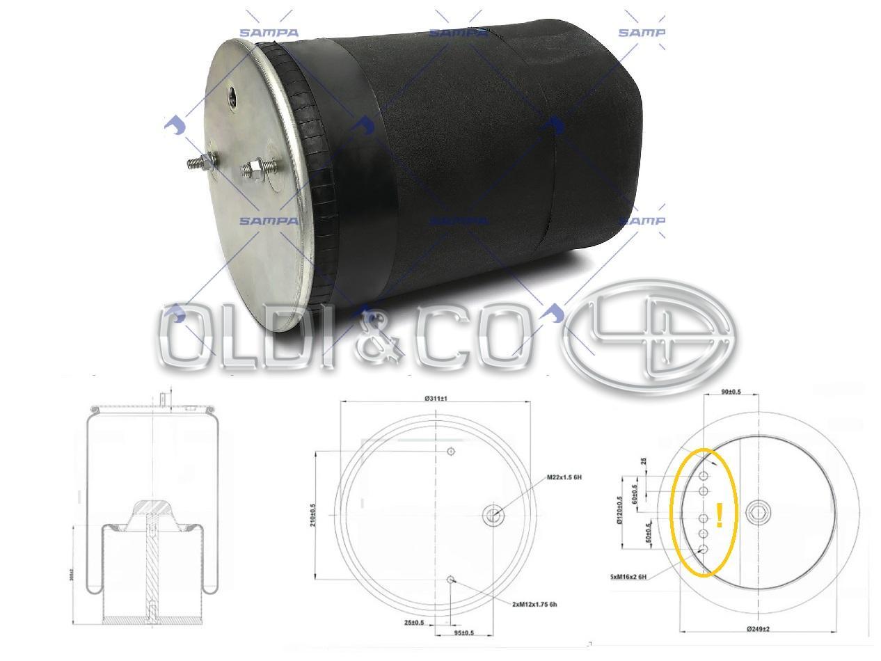 14.009.35489 Gaisa spilveni un piederumi &rarr; Gaisa spilvens (ar atloku)