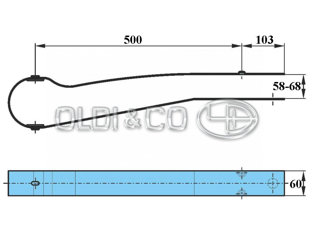 17.038.25462 / 
       
                          Лист рессоры защитный