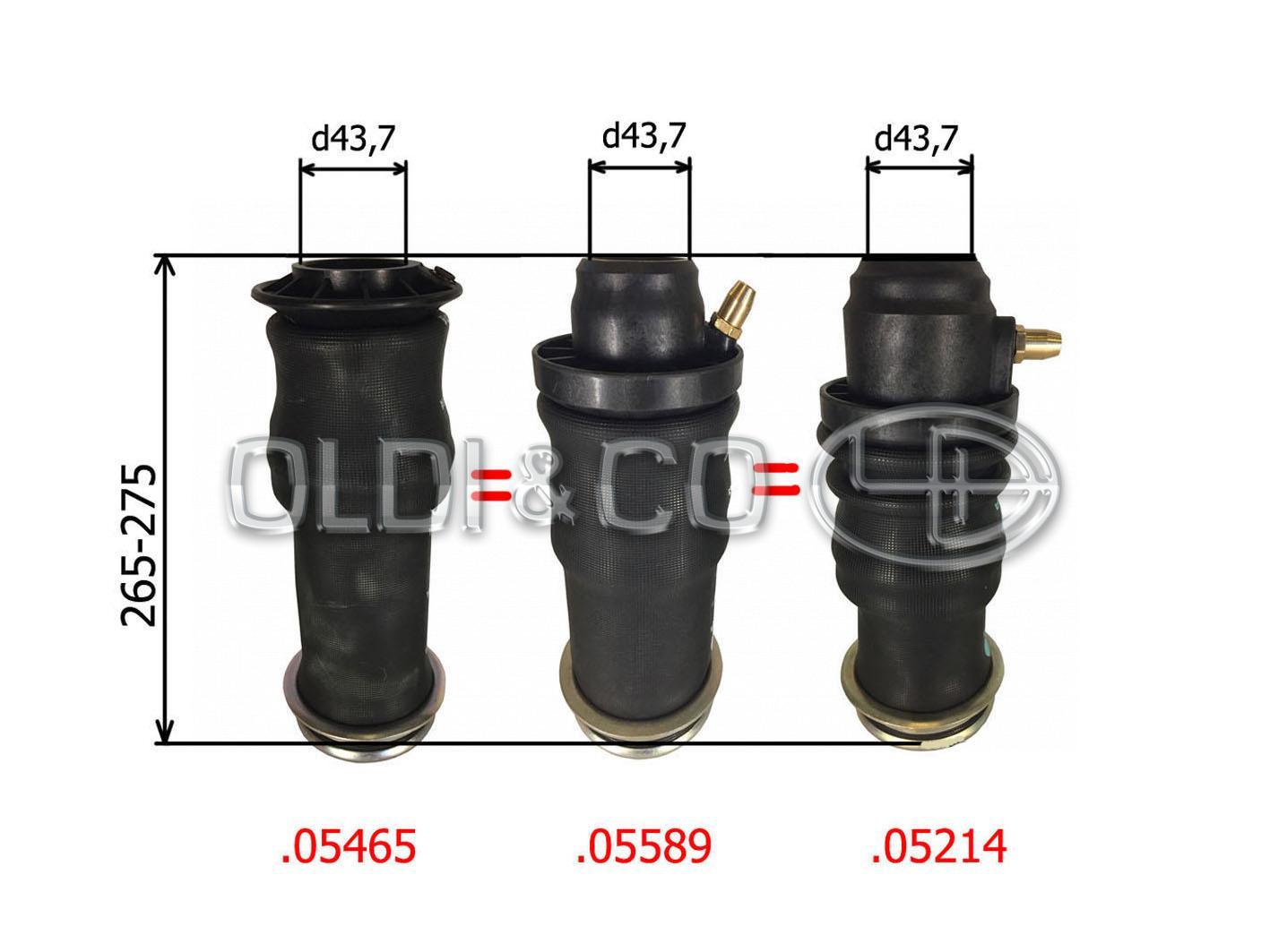07.210.05465 / 
       
                          Cabin shock absorber bellow